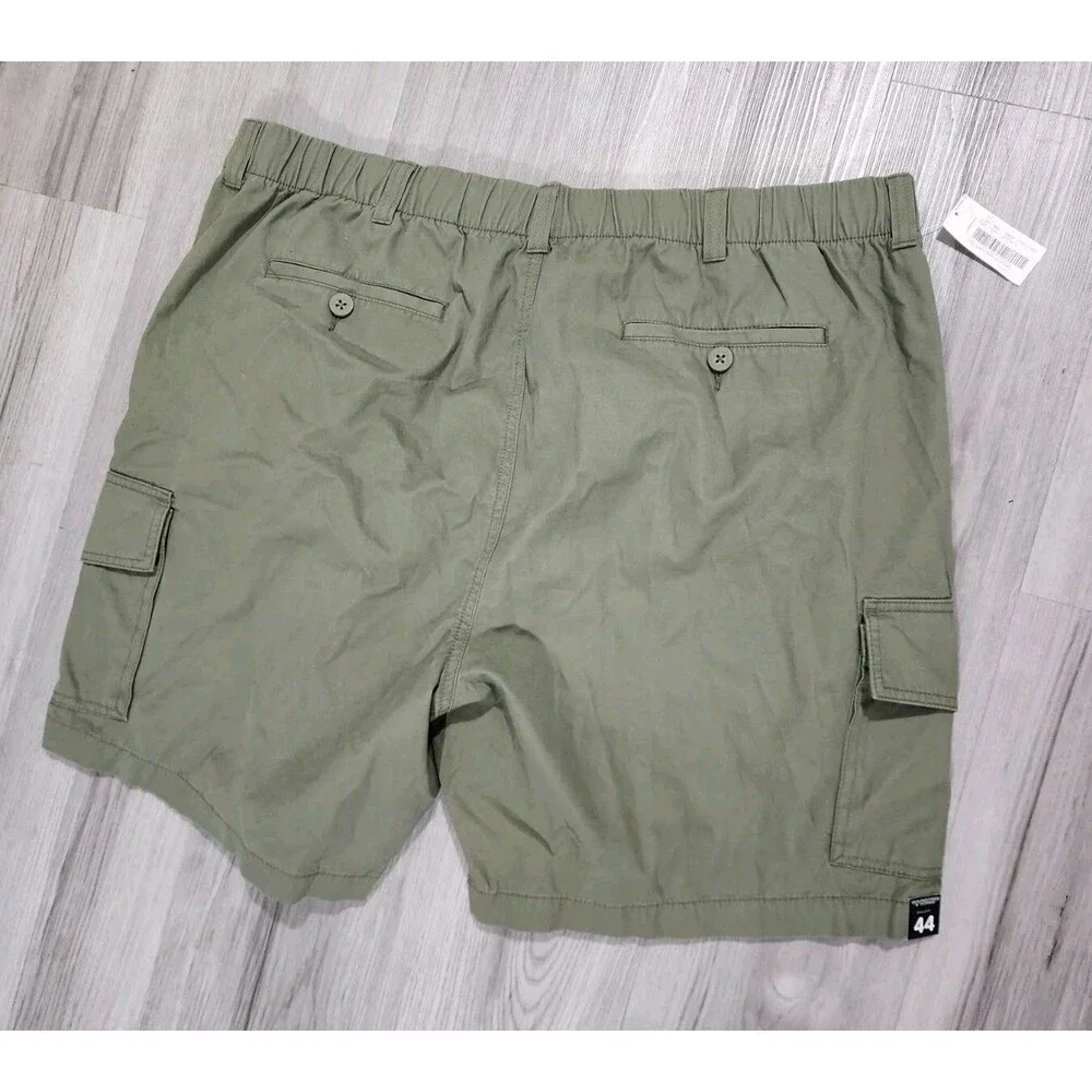 Roundtree & Yorke Casuals Comfort Cargo Shorts Men's Big Man 44 Army Green New